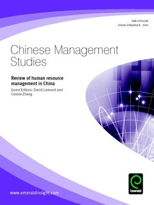 cover image of Chinese Management Studies, Volume 3, Issue 4